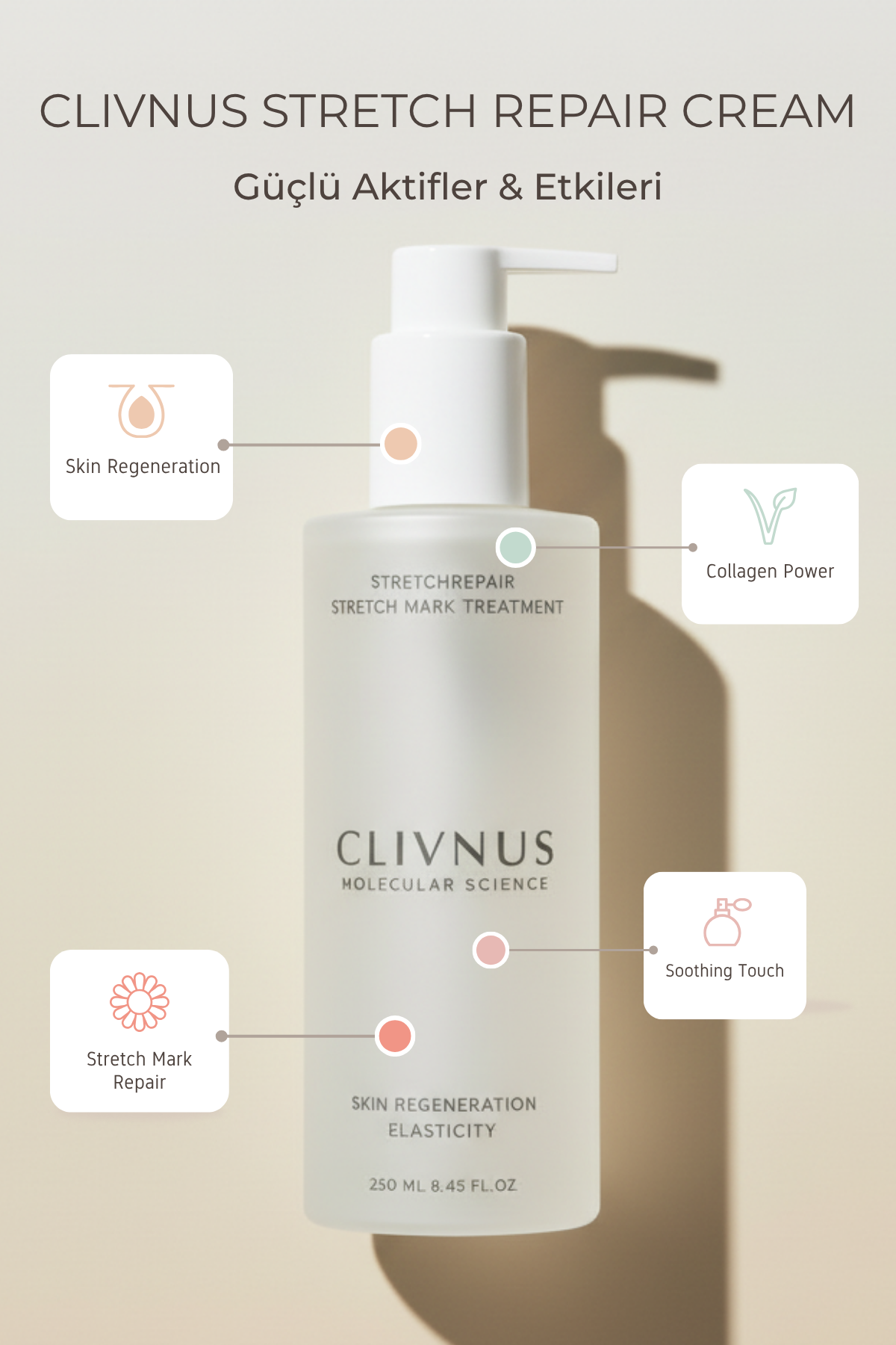 Clivnus StretchRepair Cream Onarıcı Krem