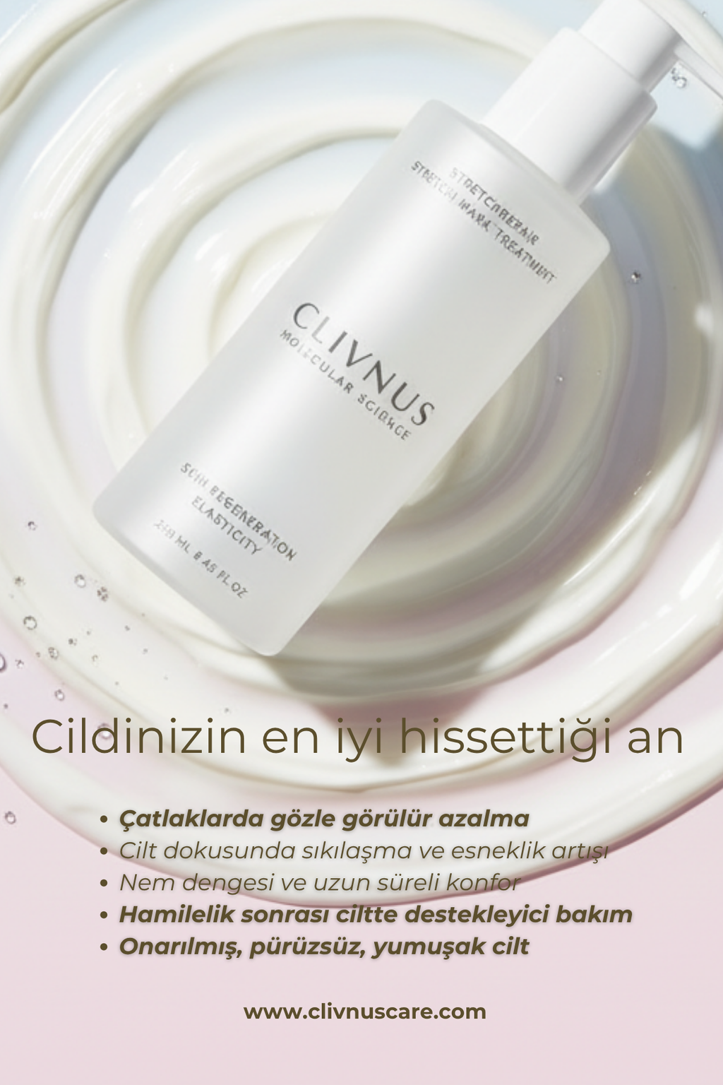Clivnus StretchRepair Cream Onarıcı Krem
